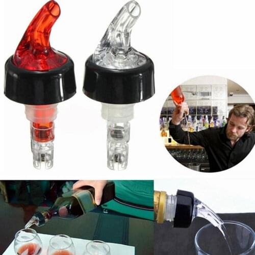 6Pcs 30ml Plastic Liquor Pourer Olive Oil Wine Bottle Pour Spout Plug Stopper Dispenser Without Cap Leakproof Barware