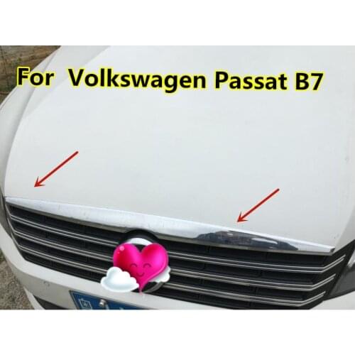 ABS Chrome Front Grille Around Trim Racing Grills Trim For 2011-2015 Passat B7 Car Styling