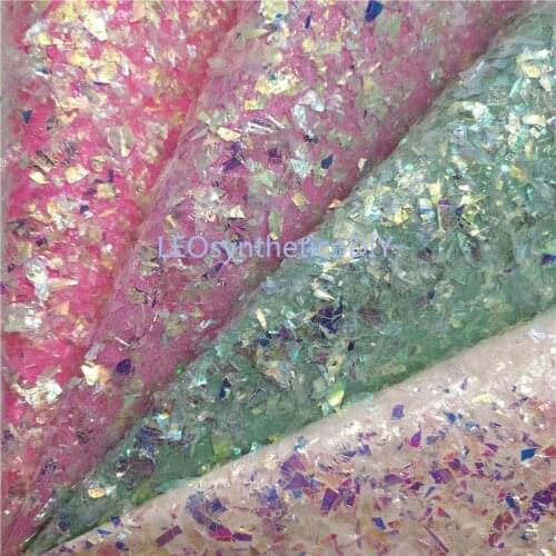 1PC 21X29CM Glitter Fabirc, Chunky Glitter Leather, Glitter Leather Sheets For Making Bows LEOsyntheticoDIY R2018A