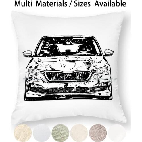 Scala Ols Pillow Case Throw Pillow Cover Cotton Linen Flax Skoda Scala Enthusiast Skoda Scala Lover Skoda Scala Tuning Skoda