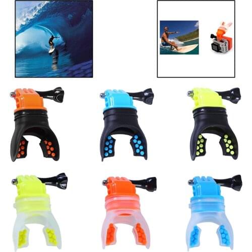 Surfing Shoot Surf Action Camera Holder Mouth Mount Surfing Diving Teeth Braces Mouth-held for Kayaking Stand-up Paddle Boarding