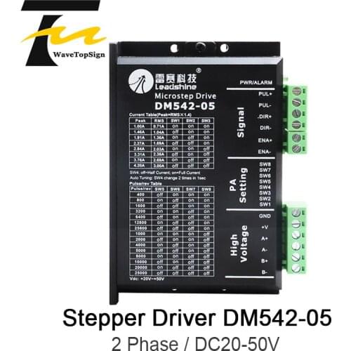 2Phase Stepper Motor Driver M542 M542-05 Input Voltage 20-50VDC Current 1.0-4.2A Driver use for CNC Engraver Cutting Machine