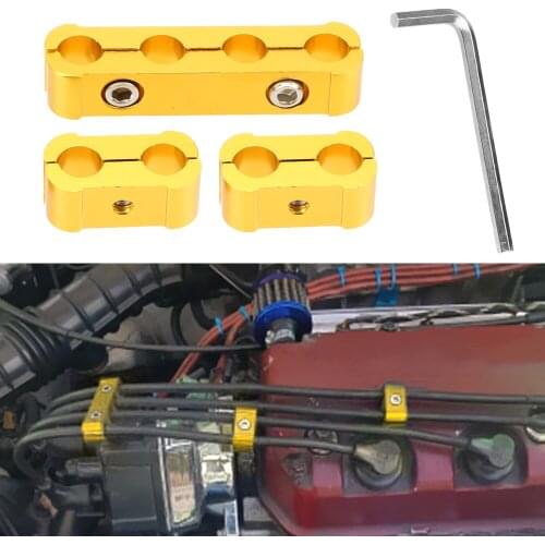 Car Engine Spark Plug Wires Separator Divider Clamp Tube Fixture Kit Organizer Truck Off Road 4x4 Auto Accessories 8/9/10mm Dia