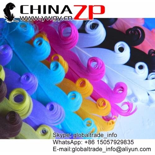 CHINAZP Factory 100pieces/lot Top Quality Dyed Mixed Color Curled Goose Satinettes Loose Feathers
