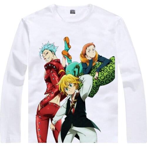 The Seven Deadly Sins T-Shirt Grizzlys Sin of Sloth Shirt Cute Womens Long t-shirts Anime clothes cute kawaii cool t-shirts a