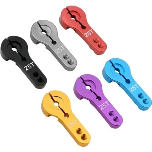 JMT 1x CNC Aluminum Servo Horn Arm 25T for Standard Servos MG995 MG946R MG996R MG945 S3003 RC Car For Futaba