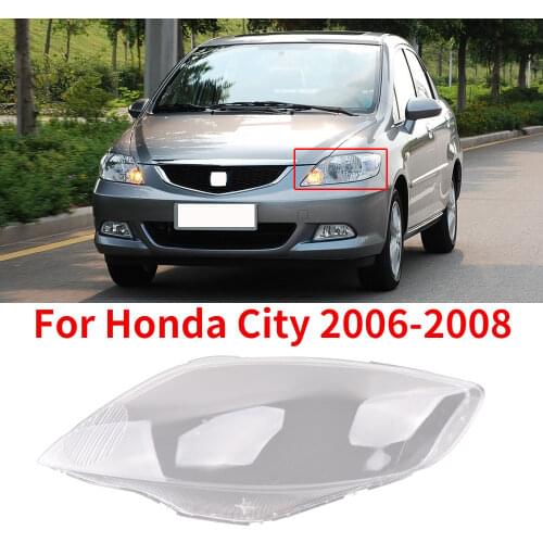 CAPQX 1PC For Honda City 2006 2007 2008 Front Headlamp Headlight Lamp cover Lampshade Waterproof Bright Lamp Shade Shell Cap