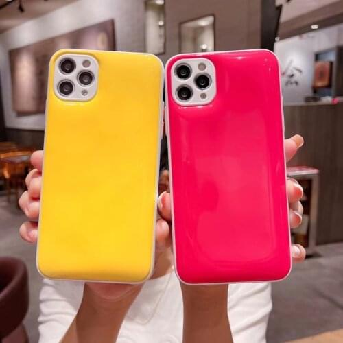 Stress Relief Jelly Soft Silicone Phone Case For iPhone 12 11 Pro Max SE XSmax XR XS X 8 7 Plus Color Protection Cover