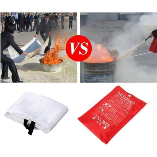 Fire Blanket Emergency Survival Fire Shelter Safety 1MX1M Extinguishers Shelter Fire Tent Blanket Protector Survival G7H1