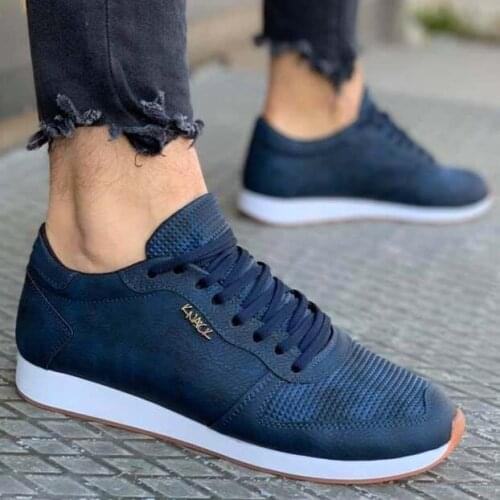 Knack Casual Male Shoes 002 Serrated Navy Street Fashion New Creation New Season Cool Comfortable