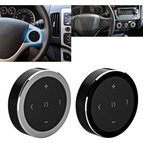 Wireless Bluetooth 3.0 Media Button Car Motorcycle Steering Wheel Music Play Remote Control for ios/Android Dec-31