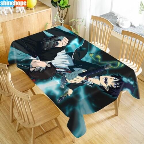 Psycho Pass Tablecloth Washable Cloth Thicken Oxford Rectangular Table Cloth for Wedding Customizable size 100X140cm/140X200cm