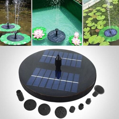 Solar Powered Fountain Garden Pool Pond Solar Panel Floating Fountain Garden Decoration Water Fountain Drop Shipping