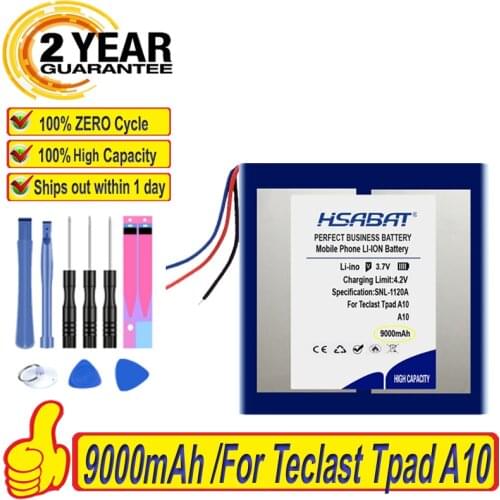 Top Brand 100% New 9000mAh Battery for Teclast Tpad A10 A10T A10S T10 T20 T30 T13 T15 M2 Tablet Batteries + free tools