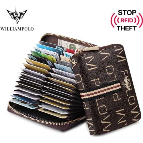 Purse Women Multi-Card Wallet Anti-Theft Brush Featured PVC Regularity New Design Space Utilization Large Capacity Fashion