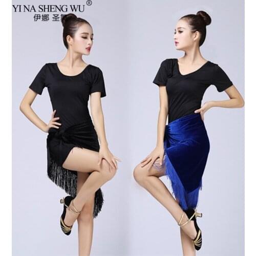 Lady Fringed Triangle Latin Dress Sexy One Skirt Adult&Child Latin Dance Costume Womens Practice Skirt Hip Scarf Exercise Skirt