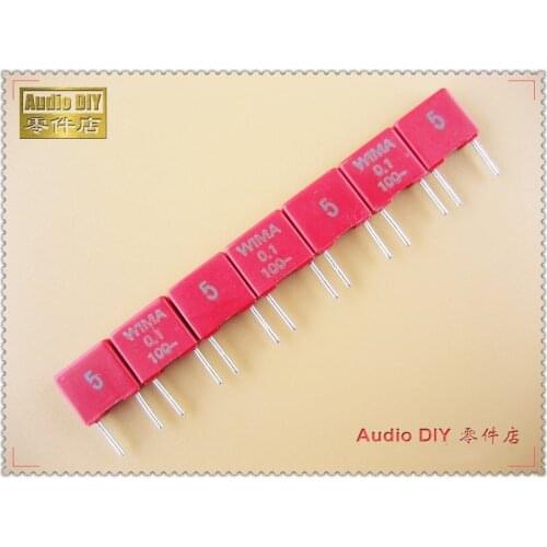 10PCS/50PCS WIMA MKS2 Series 0.1uF 100V 100v0.1uf 5% Film Capacitor 100nF 104