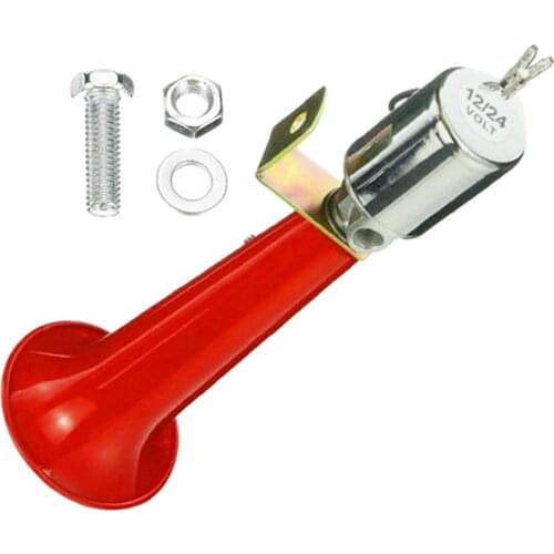12/24V 180db Air Horn Single Trumpet Truck Air Horn for Any 12V / 24 V Vehicles Trucks Trains
