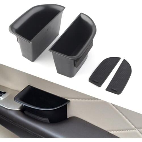 2PCS Car Front Door Storage Box Organizer Container Holder For Lincoln MKC 2013-2018 Left Drive