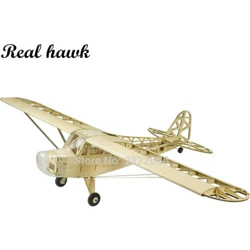 2019 New Piper J3 Cub 1200mm Wingspan Balsa Wood Airplane Models RC Building Toys Woodiness model /WOOD PLANE
