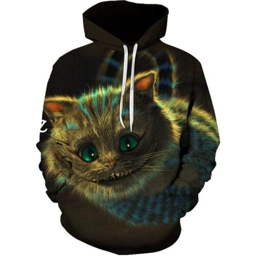 2021 Fashion hot Men/Women Cute Cat Sweatshirts Long Sleeve 3D Hoodies Pullover Tops Animal Pullover Hoodie Men clothing Tops