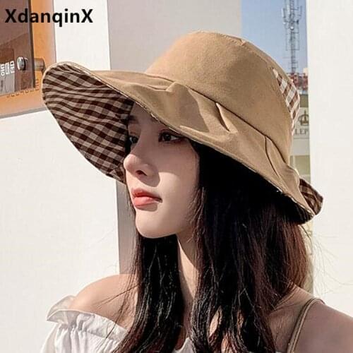 2021 New Summer Womens Hat Bow Headdress Decoration Bucket Hats Foldable Fashion Trend Travel Cap Elegant Ladies Beach Hat