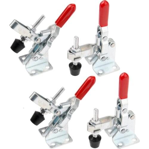 Capacity 110lbs Lever Clamp GH-101A Toggle Clamps Hand Tool Kit Tool Vertical 4Pcs