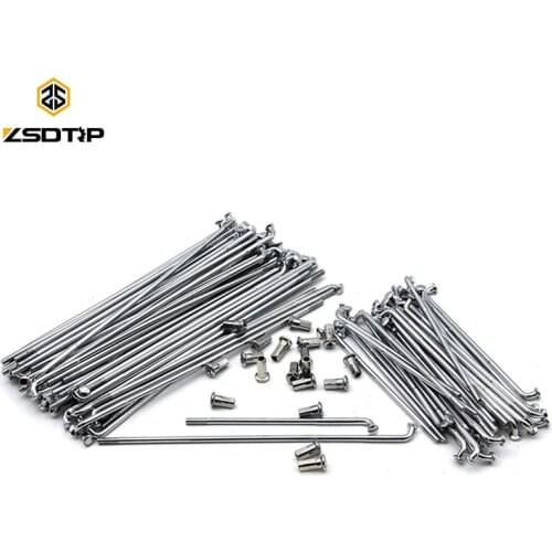 ZSDTRP 40pcs Ural CJ-K750 Motor Front and Rear Stainless Steel Rim Wheel Spokes Kit Set for BMW R12 R75 R72 M1 M72