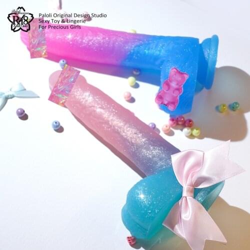 8.6''/7'' Jelly Medical silicone Dildo Realistic Adult Toys Soft Strapon Artificial Penis Large Dildo Bullet colourful Sex Toys
