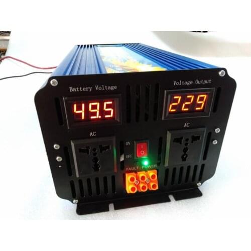 Digital display off grid 5KW 5000W DC12V to AC110V 60HZ pure sine wave solar power inverter