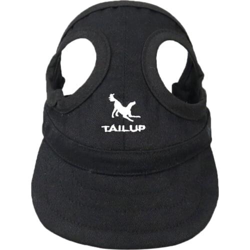 Baseball Hat Sun-shading Bucket Cap with Ear Holes For Dog Pet Cats S/ M/ L / XL