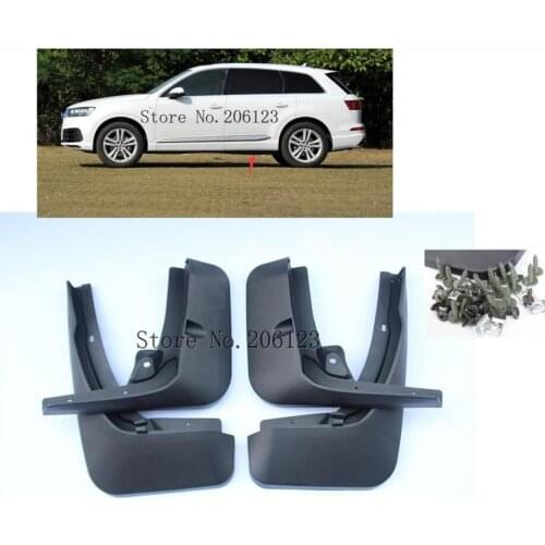 Car Front Rear Mudguards For 2016 2017 2018 2019 for Audi Q7 S-line Mud Flaps Accessories Splash Guard Fenders 1Set/4Pcs Mudflap