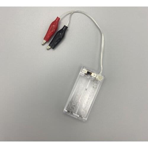 2*AAA Battery Storage Case Box Holder for GAMEBOY GB GBP GBC GBA test for GBP with ON/OFF Switch No.5 Transparent White