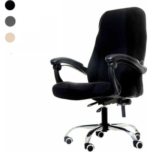 Solid Office Chair Covers Solid Anti-dirty Stretch Spandex Computer Seat Chair Cover Removable Slipcovers For Office Seat Chairs