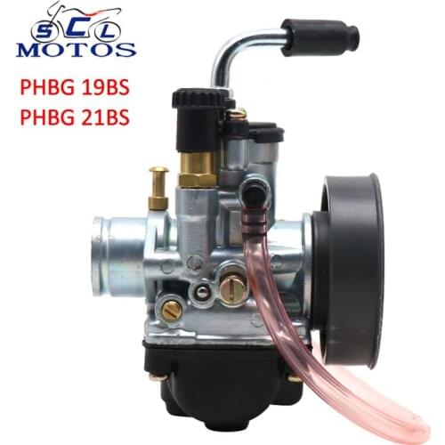 Sclmotos- PHBG 19BS 21mm Motorcycle Carburetor Carb Racing 2T carburedor For Yamaha YQ50 NS50 CS50Z MBK Beta Ark 50 LC Aprilia