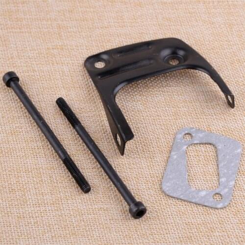 LETAOSK High quality Muffler Bracket Bolt Gasket Kit Fit for Husqvarna 350 353 346XP 345 340 Chainsaw Spare Parts