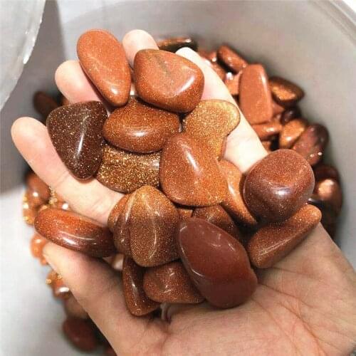 Natural quartz gravel red sandstone tumbled crystals healing stone for home decoration