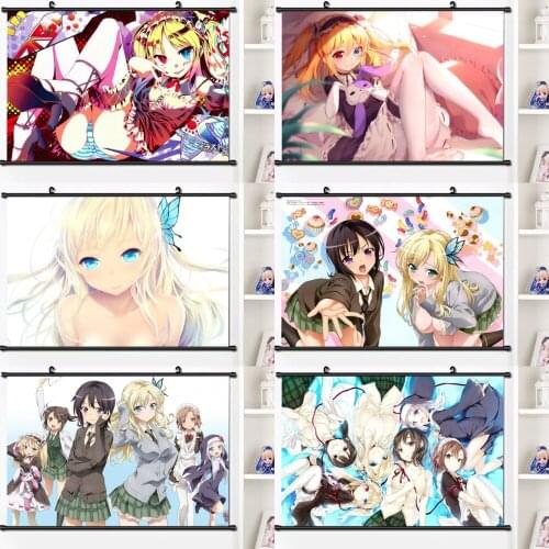 Full Square Diamond Painting Anime Diamond Mosaic Haganai Boku Wa Tomodachi Ga Sukunai Embroidery Cross Stitch Kits Home Decor