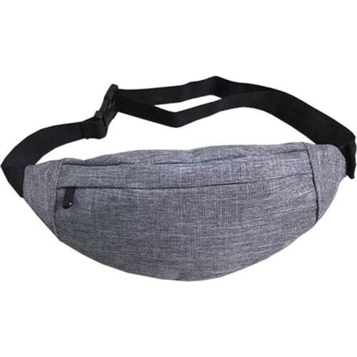 12 PCS / LOT Casual Men Fanny Bag Women Shoulder Waist Pack Bag Pouch Travel Hip Bum Bag Nylon Belt Bag Wholesale