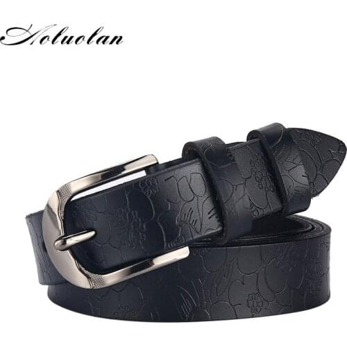 Fashion high quality designer ladies belt jeans casual women pin buckle belts top fashion leather belts free shipping