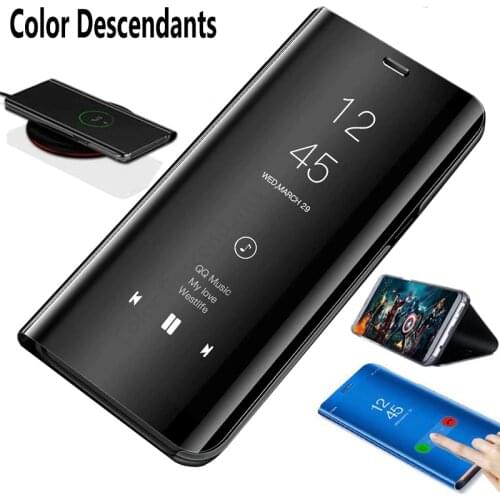 For Huawei Nova 5T Case Luxury Smart Mirror Flip Clear View Cover On Nova5T Yale-L71A Accessory For Nova 5T Fundas Coque