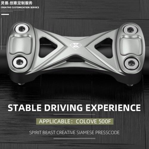 Spirit Beast Retro Motorcycle Handlebar Riser Pressure Code CNC FOR COLOVE 500F Honda Suzuki Yamaha Kawasaki KTM BMW