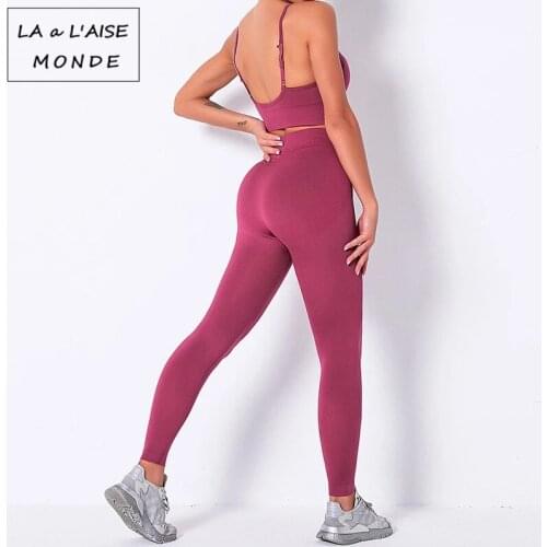 Sexy Solid Women Yoga Set Sleeveless Fitness Sets for Women Striped High Waight Gym Clothes Sport Suit Work Out Clothes Gym Suit