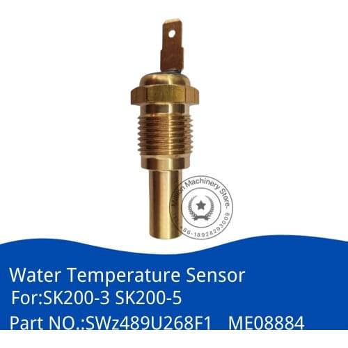 SWZ489U268F1 ME08884 KOBELCO Excavator Water Temperature Sensor for SK200-3 SK200-5 Parts Accessories