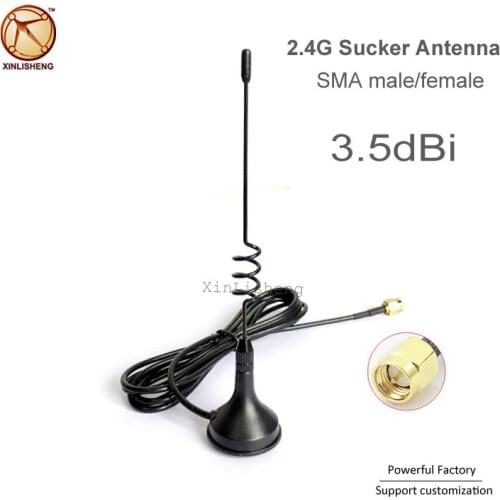 Top quality Magnetic Antenna Omni Sucker 3.5dBi SMA Indoor Whip 2.4G Wifi Antenna