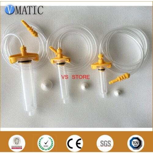 High Quality 5cc/10cc/30cc ml Glue Dispensing Pneumatic Syringe Barrel Adapter With Needles Each Size Have 2Sets Totally 6 Sets