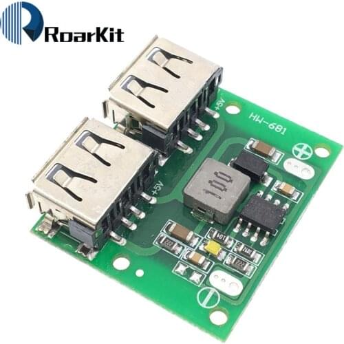 9V 12V 24V to 5V DC-DC Step Down Charger Power Module Dual USB Output Buck Voltage Board 3A Car Charge Charging Regulator 6-26V