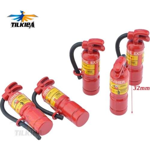 1pcs 1/10 RC Rock Crawler Metal Simulated Fire extinguisher RC Accessory Mini Fire extinguisher For D90 Axial Wraith SCX10