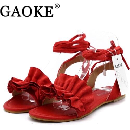 2019 Women Sandals Fashion Gladiator Sandal Sexy Flower High Sandalias Cross Tie Summer Style Casual Shoes Woman Beach Sandals