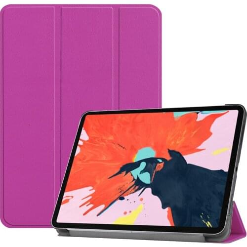 30pcs Ultra Slim Tri-Fold PU Leather Case with Stand Cover for iPad pro 12.9 inch 2018 Sleep Wake Functions + Stylus Pen